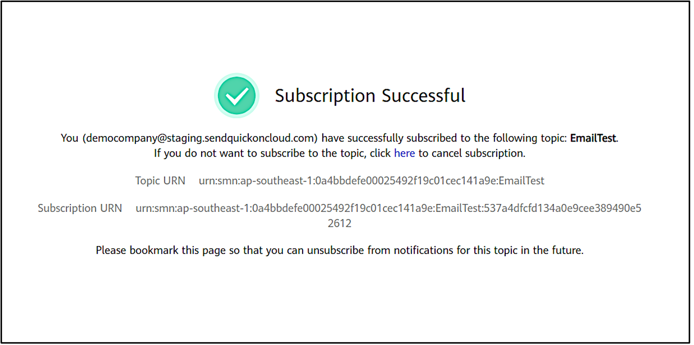 Huawei Cloud – Integration Guide - SendQuick Cloud