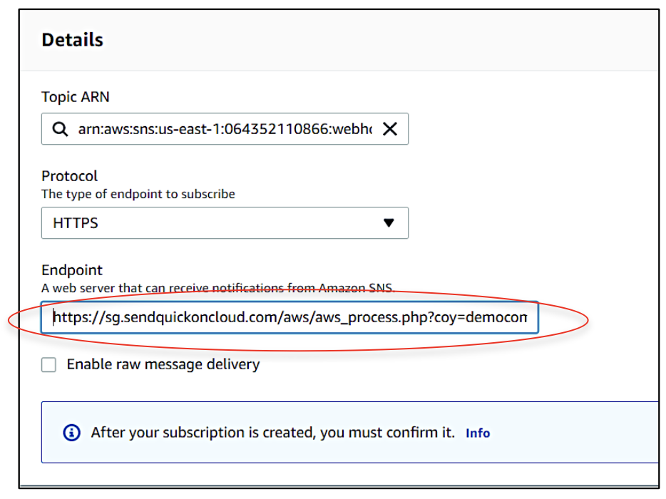 AWS Cloudwatch and SNS – sendQuick Cloud Integration Guide