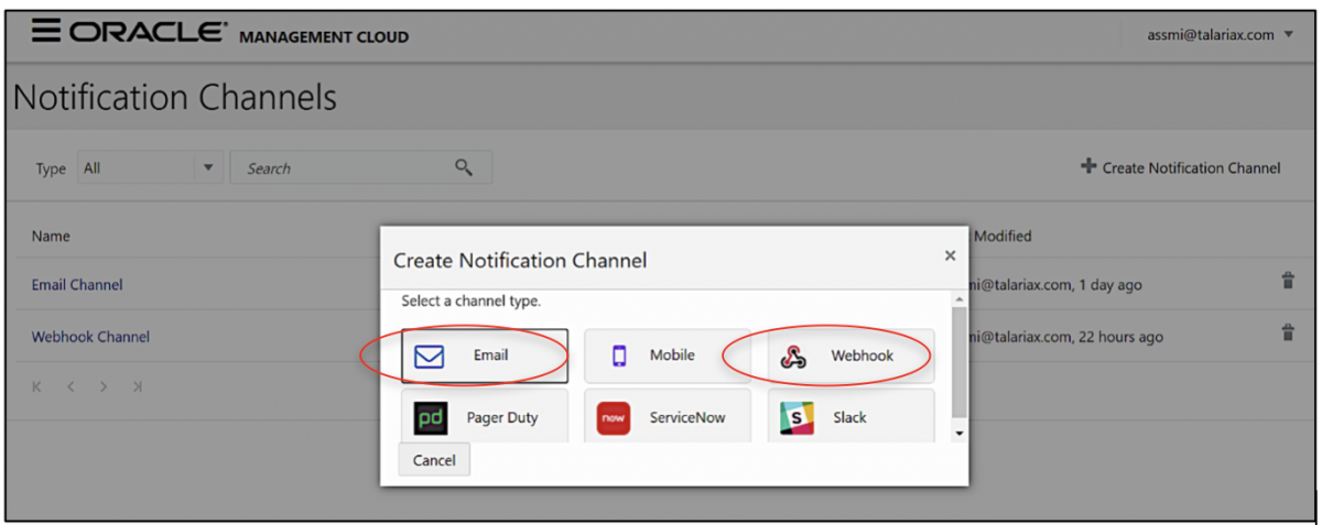 Oracle Management Cloud – Integration Guide - SendQuick Cloud