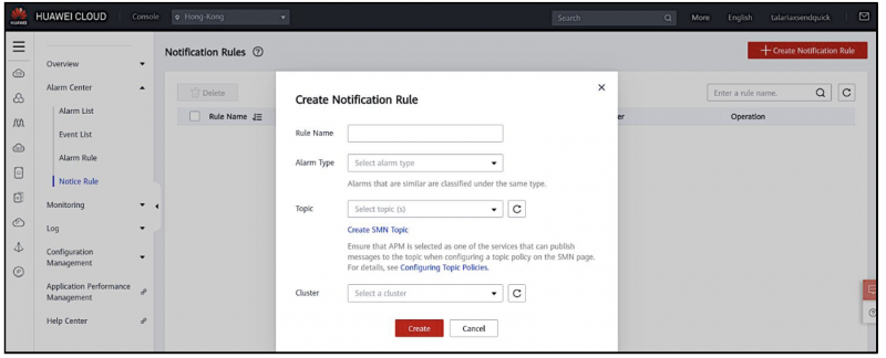 Huawei Cloud – sendQuick Cloud Integration Guide