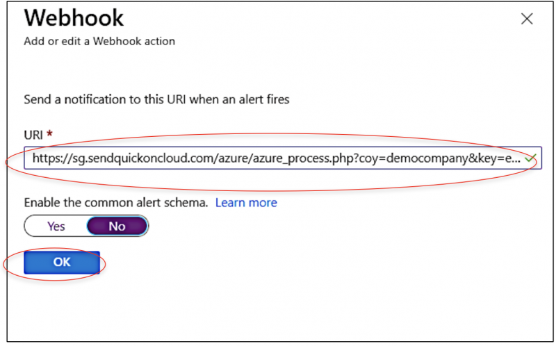 Azure Monitor – sendQuick Cloud Integration Guide